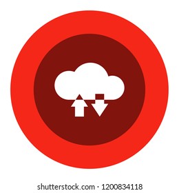 cloud exchange vector icon
