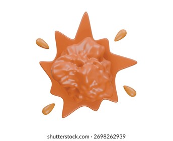 Icono de explosión de nube Ilustración 3D Render