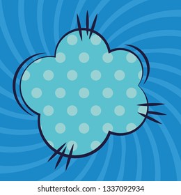 cloud expression pop art style
