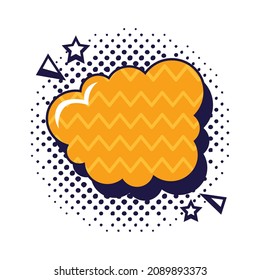 estilo de arte pop de expresión de nube