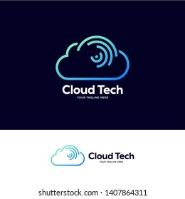 Cloud Eyes Logo Designs Template, Tech Logo Designs Concept