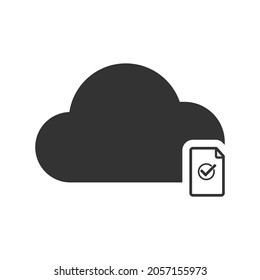 vector de diseño de icono de archivo en la nube