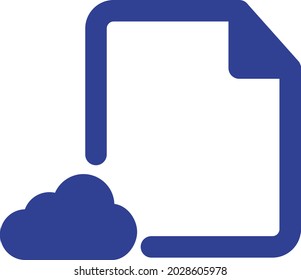 Cloud file Isolated Vector icon which can easily modify or edit

