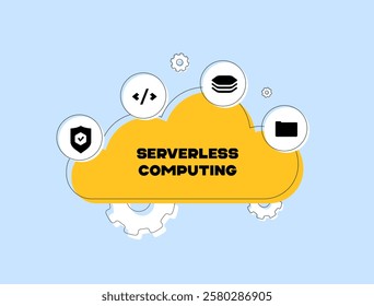 Cloud file management - secure cloud storage, online data organization, folder structure, file sharing, data protection and cloud computing technology with security features vector illustration