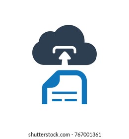 Cloud File Upload Icon