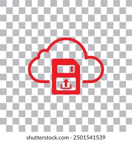 cloud file upload icon , server icon