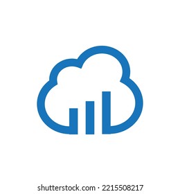 Design des Cloud-Finance-Logos. Design des Cloud-Finance-Symbols