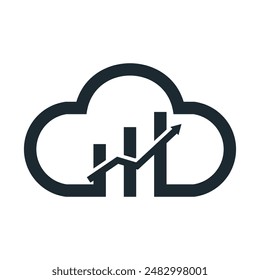 Cloud finance logo design. Cloud finance icon design
