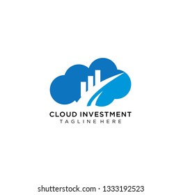 cloud finance logo template