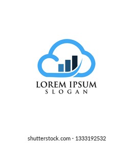 cloud finance logo template