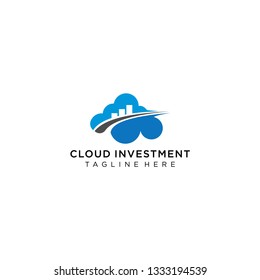 cloud finance logo template