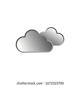 Cloud Flat Design Icon Vector