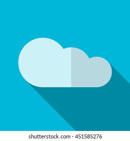 Cloud flat icon illustration isolated vector sign symbol