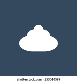  Cloud flat icon. Modern flat icon for Web and Mobile Application. EPS 10. 
