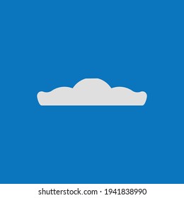 Cloud flat icon. Simple style weather symbol. weather Logo design element. T-shirt printing. eps10. Vector for sticker.