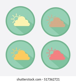 cloud flat icon vector