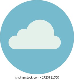Cloud in flat style. Vector Illustration