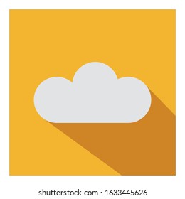 cloud flat vector icon - ui icon vector