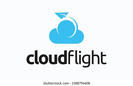 Cloud Flight Vector Royalty Logo Design Stock Vector (Royalty Free ...