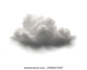 cloud, fog on transparent background. Natural element in the form of cloud on transparent background