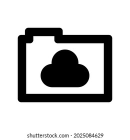 Cloud folder icon.data,information (vector illustration)