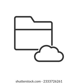 Cloud Folder Share Icon Sign Symbol