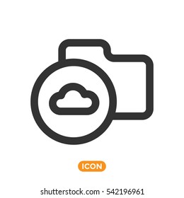 Cloud Folder Symbol