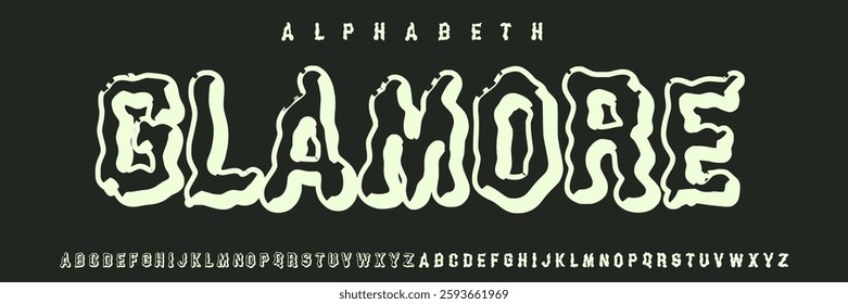 Cloud font, modern, happy funny font, Uppercase, vector illustration, simple design, design for fashion 