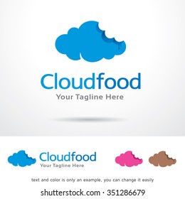Cloud Food Logo Template Design Vector