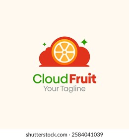 Cloud Fruit Logo Design Template. Good for Business, Agency, Community and Organization