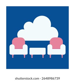 Quadros de móveis em nuvem com Vapor estilo Sofas