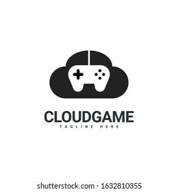 Cloud Game Logo Design Templates, Display Joystick and Cloud Icons