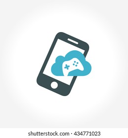 Cloud Gaming Mobile Icon