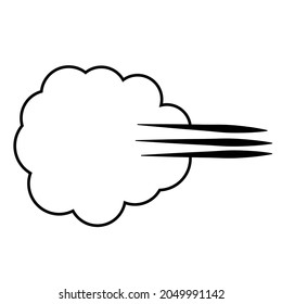 Cloud Gases Farting Flatulence; A Sign Of The Release Of Gases