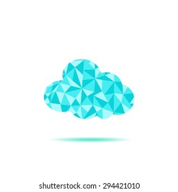 Cloud geometric icon