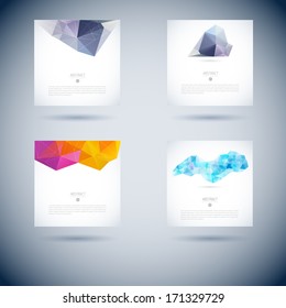 cloud geometric set of abstract vector modern scene with three item pattern for design cloud geometric line white star gathering colorful abstraction scene pile numeric trendy artistic site employment