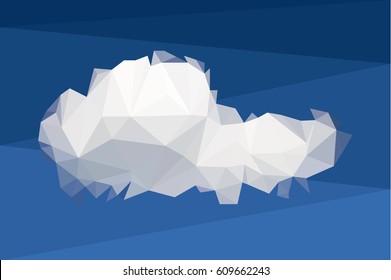 A cloud of geometric shapes.