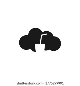 ilustración de diseño de vector de vidrio en nube