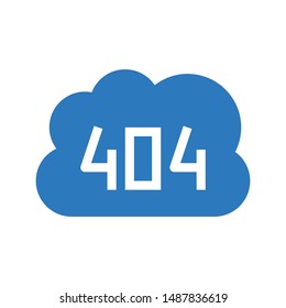 cloud glyph colour vector icon