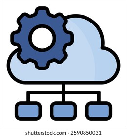 Cloud Governance Icon Element For Design