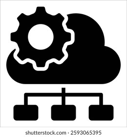 Cloud Governance Icon Element For Design