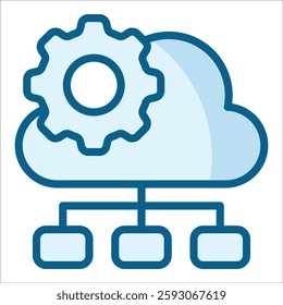 Cloud Governance Icon Element For Design