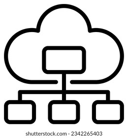 Cloud Governance Icon for uiux, infographic