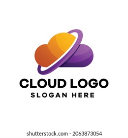 Cloud Gradient Colorful Logo Design