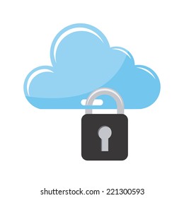 cloud graphic design , vector illustration