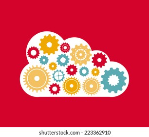 cloud graphic design , vector illustration
