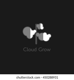 Cloud grow Logo Design Template