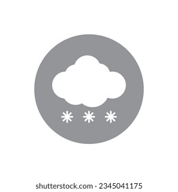 Cloud hail icon design. isolated on white background. vector illustration