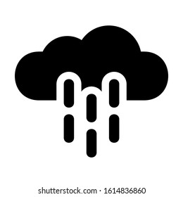 cloud hail icon isolated sign symbol vector illustration - high quality black style vector icons
