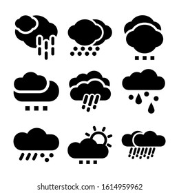 cloud hail icon isolated sign symbol vector illustration - Collection of high quality black style vector icons
